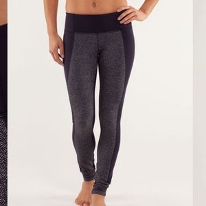 Lululemon Wunder Under Pant Herringbone Black Swan